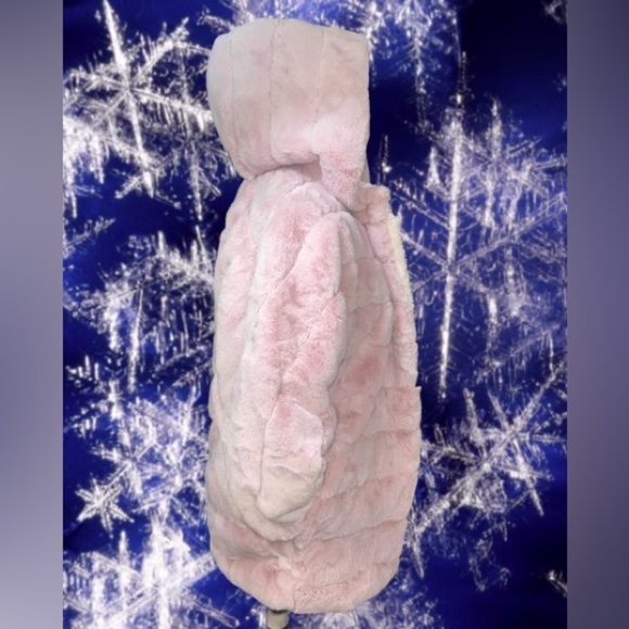 Faux fur cardigan style coat sz sm - Picture 3 of 5